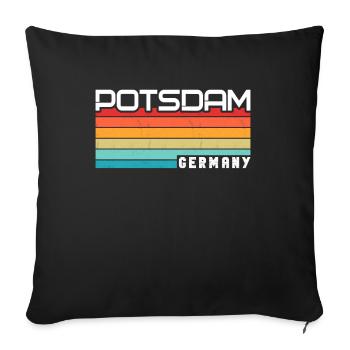 Potsdamer, Potsdamer Potsdam - Housse de coussin décorative 45 x 45 cm - noir - Devant