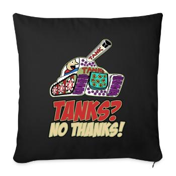 Les pacifistes pacifistes de la paix - Housse de coussin décorative 45 x 45 cm - noir - Devant