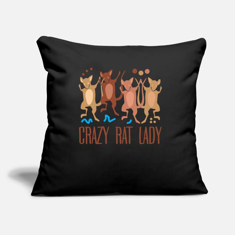 Rat dancing rats Sofa pillowcase 17,3'' x 17,3'' (45 x 45 cm)