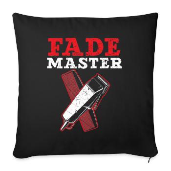 Fade Master Barbershop Hair Clipper Barber - Sofa pillowcase 17,3'' x 17,3'' (45 x 45 cm) - black - Front