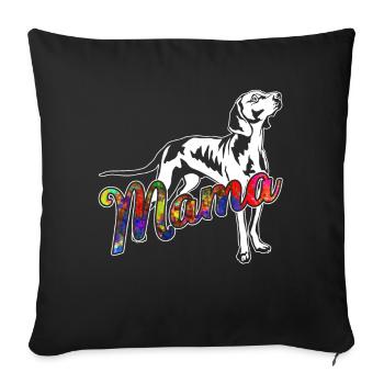 Weimaraner Weimaraner Mama - Sofa pillowcase 17,3'' x 17,3'' (45 x 45 cm) - black - Front