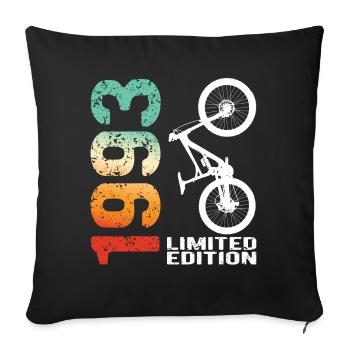 1993 Édition limitée VTT Bike Bike Bike - Housse de coussin décorative 45 x 45 cm - noir - Devant