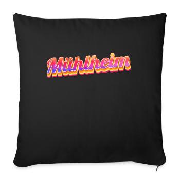 Mühlheimerin Mühlheimer Mühlheim - Sofa pillowcase 17,3'' x 17,3'' (45 x 45 cm) - black - Front