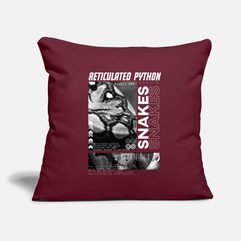 Reticulated Python Streetwear Reptile Keeper Sofa pillowcase 17,3'' x 17,3'' (45 x 45 cm)