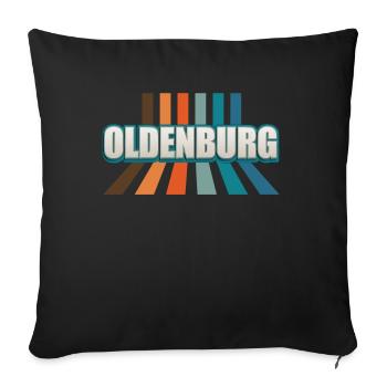 Oldenburgerin Oldenburger Oldenburg - Sofakissenbezug 45 x 45 cm - Schwarz - Vorne