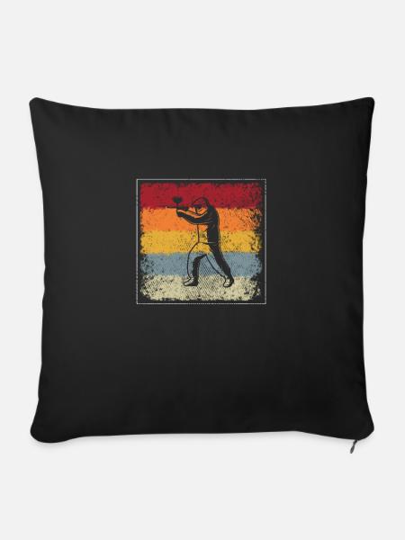 Paintball Retro - Sofakissenbezug 45 x 45 cm - Schwarz