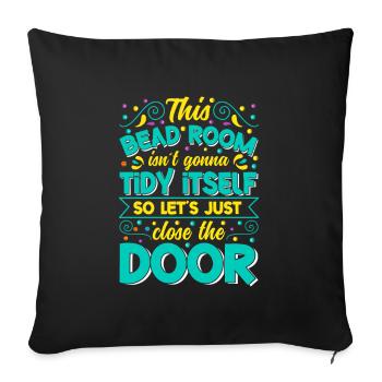 Beading Designs for Beader - Sofa pillowcase 17,3'' x 17,3'' (45 x 45 cm) - black - Front