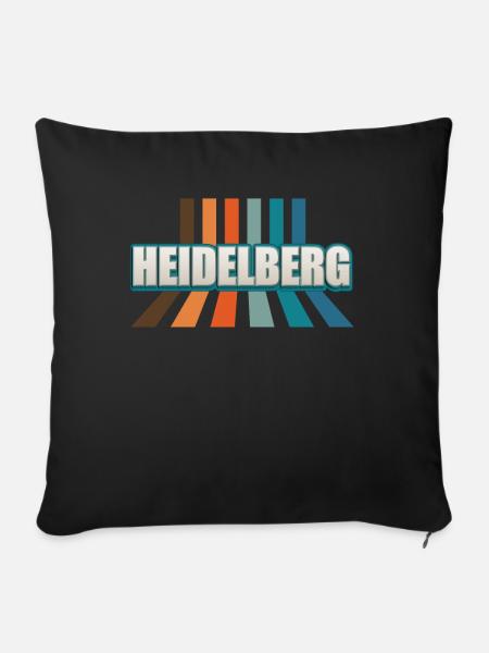 Heidelbergerin Heidelberger Heidelberg - Sofakissenbezug 45 x 45 cm - Schwarz
