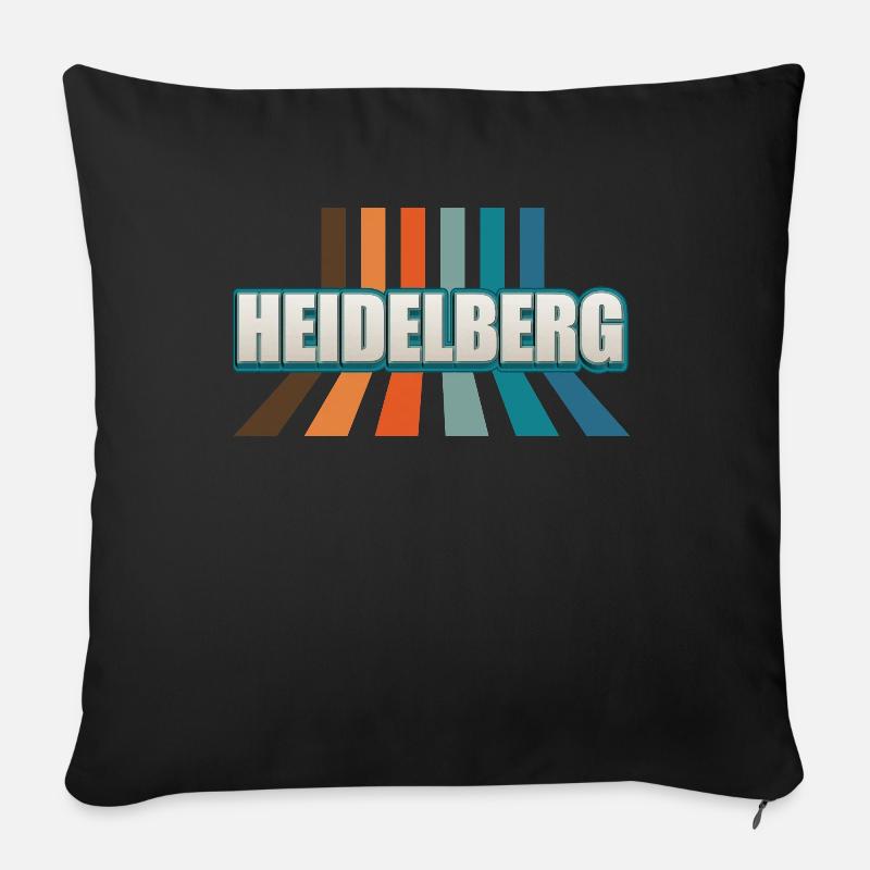 Heidelbergerin Heidelberger Heidelberg - Sofakissenbezug 45 x 45 cm - Schwarz