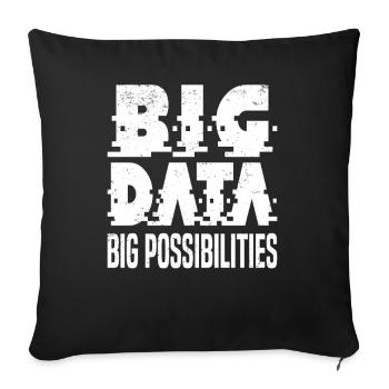 Internet Des Objets IOT Programmeur Admin IT - Housse de coussin décorative 45 x 45 cm - noir - Devant