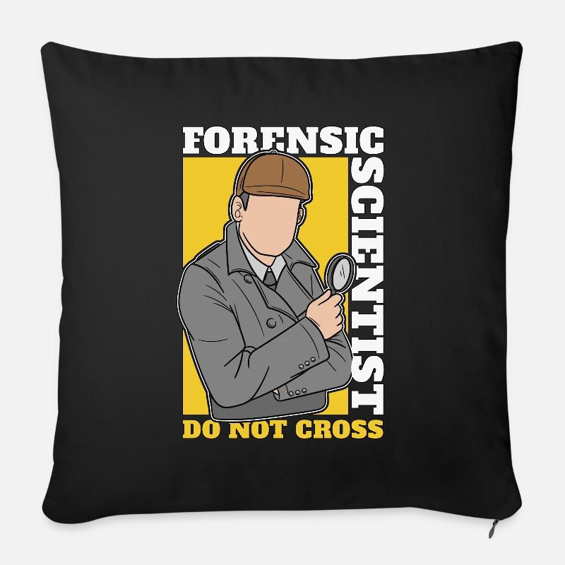 Forensic Scientist Do Not Cross Investigation - Sofakissenbezug 45 x 45 cm - Schwarz