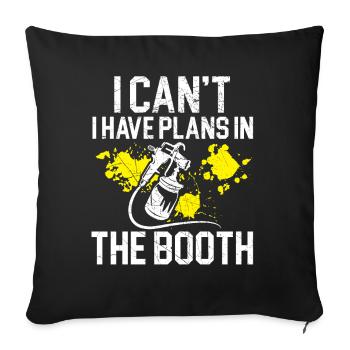 It's not a barrel, it's a flow indicator body - Sofa pillowcase 17,3'' x 17,3'' (45 x 45 cm) - black - Front