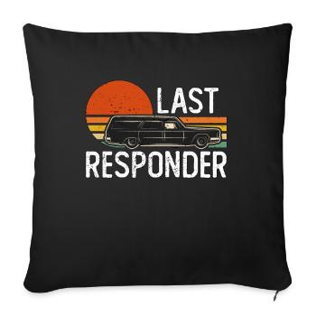 Embalmer Last Responder Mortuary Science Embalmers - Sofa pillowcase 17,3'' x 17,3'' (45 x 45 cm) - black - Front