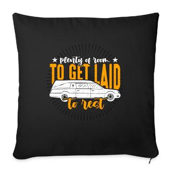 Embalmer Plenty Of Room To Get Laid Embalming - Sofa pillowcase 17,3'' x 17,3'' (45 x 45 cm) - black - Front