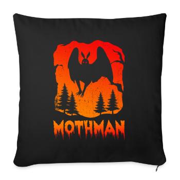 Mothman - Sofa pillowcase 17,3'' x 17,3'' (45 x 45 cm) - black - Front