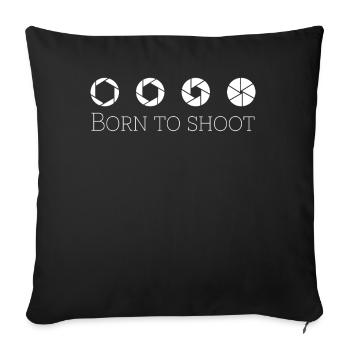 Photographer Camera Photos Photographers - Sofa pillowcase 17,3'' x 17,3'' (45 x 45 cm) - black - Front