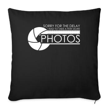 Camera Photography Photograph Photographer - Sofa pillowcase 17,3'' x 17,3'' (45 x 45 cm) - black - Front