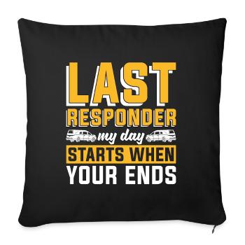 Embalmer Last Responder My Day Mortician Embalmers - Sofa pillowcase 17,3'' x 17,3'' (45 x 45 cm) - black - Front