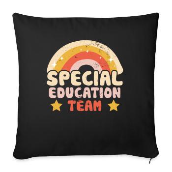 Special Education Team Teacher Profession Special Education Teacher - Sofa pillowcase 17,3'' x 17,3'' (45 x 45 cm) - black - Front