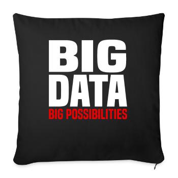 Internet Of Things IOT Programmierer Admin IT - Sofakissenbezug 45 x 45 cm - Schwarz - Vorne
