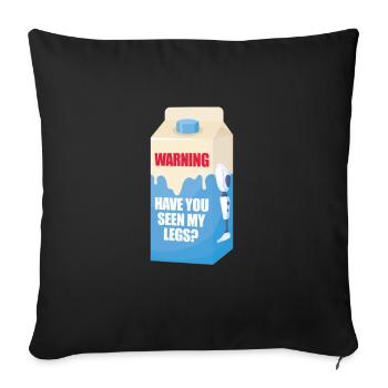 Amputation Amputation Prosthesis Gift - Sofa pillowcase 17,3'' x 17,3'' (45 x 45 cm) - black - Front