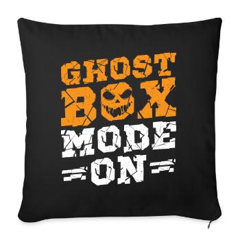 Mode boîte fantôme activé - Ghost Investigator - Housse de coussin décorative 45 x 45 cm - noir - Devant