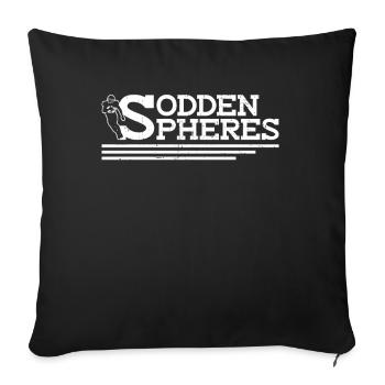 Soggy Balls - Drôle de football américain - Housse de coussin décorative 45 x 45 cm - noir - Devant