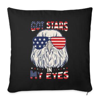 J’ai des étoiles dans les yeux - Housse de coussin décorative 45 x 45 cm - noir - Devant
