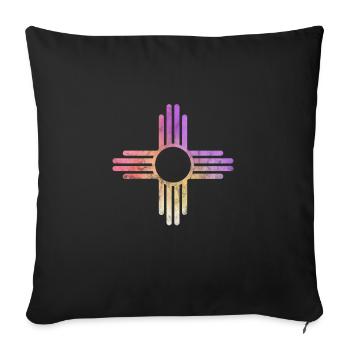 Mexico - Sofa pillowcase 17,3'' x 17,3'' (45 x 45 cm) - black - Front