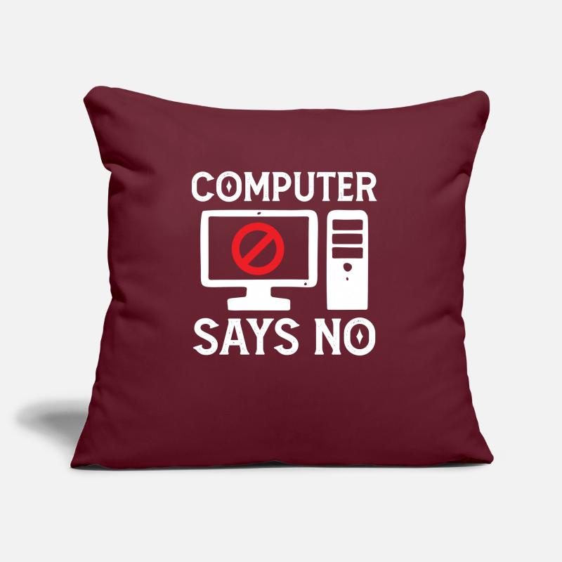 Software Developer Computer Says No Programmer Sofa pillowcase 17,3'' x 17,3'' (45 x 45 cm)