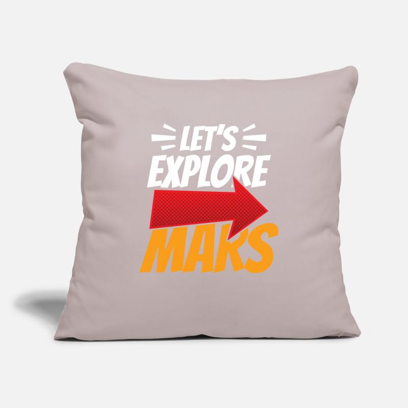 Explorons l’espace de la planète astronaute martienne Housse de coussin décorative 45 x 45 cm