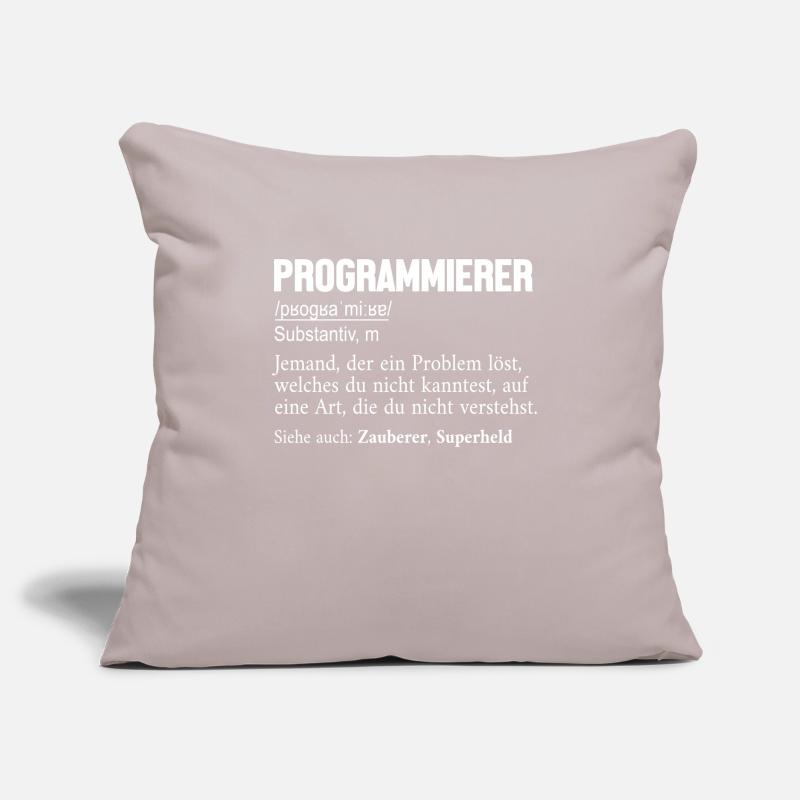 Programmierer Definition Developer Coder Sofakissenbezug 45 x 45 cm