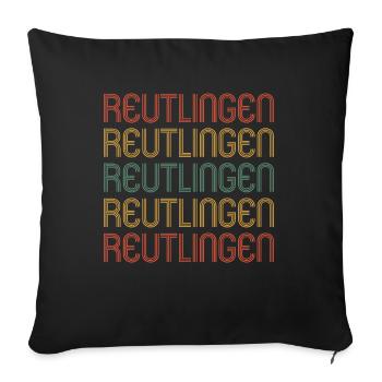 Reutlingerin Reutlinger Reutlingen - Housse de coussin décorative 45 x 45 cm - noir - Devant