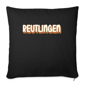 Reutlingerin Reutlinger Reutlingen - Housse de coussin décorative 45 x 45 cm - noir - Devant