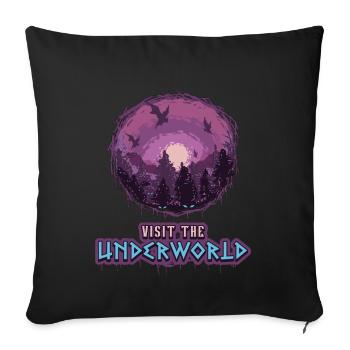 Mythologie grecque Visitez les anciens dieux du monde souterrain - Housse de coussin décorative 45 x 45 cm - noir - Devant
