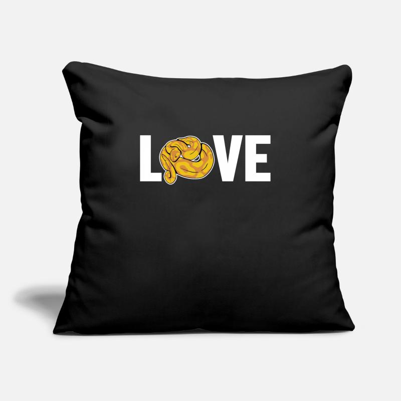 Love Scale Creepers Python Snake Banana Housse de coussin décorative 45 x 45 cm