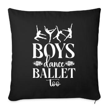 Ballet Dancer Dance Girl Ballerina - Sofakissenbezug 45 x 45 cm - Schwarz - Vorne