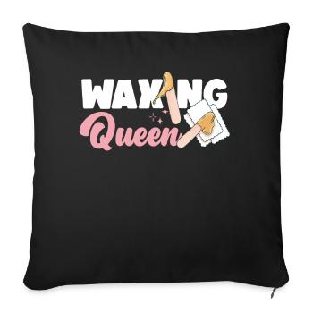 Esthéticienne Esthéticienne Soins de la Peau - Housse de coussin décorative 45 x 45 cm - noir - Devant