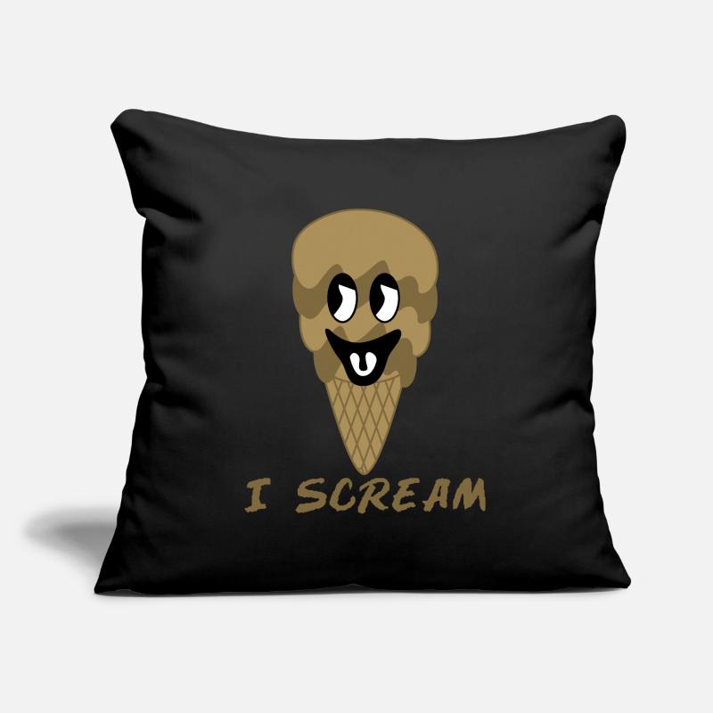 Eis Eiscreme Schokoeis Schokoladeneis Sofakissenbezug 45 x 45 cm