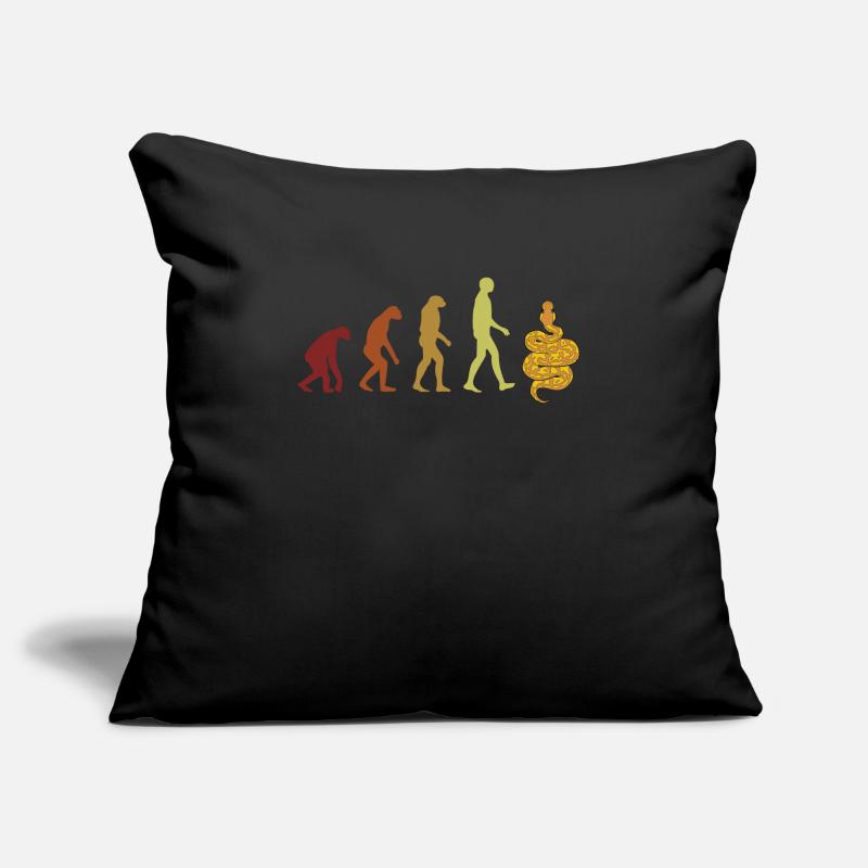 Boule de banane Python Evolution Python Boule de banane Housse de coussin décorative 45 x 45 cm