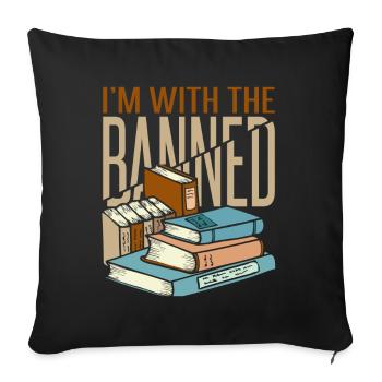 I'm With The Banned - Sofa pillowcase 17,3'' x 17,3'' (45 x 45 cm) - black - Front