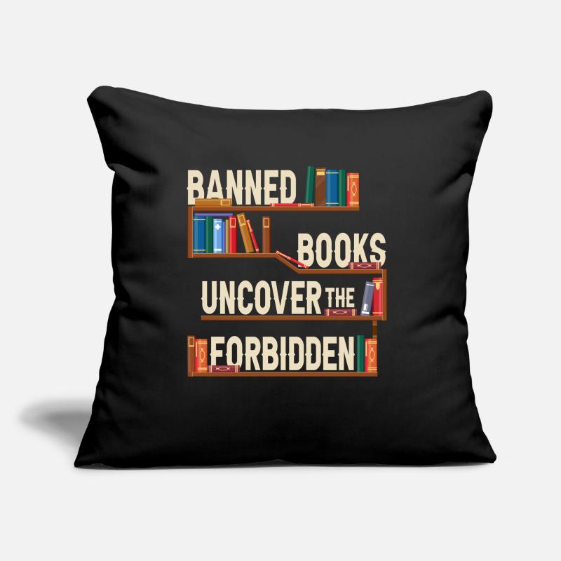 Verbotene Bücher enthüllen das Verbotene Sofakissenbezug 45 x 45 cm