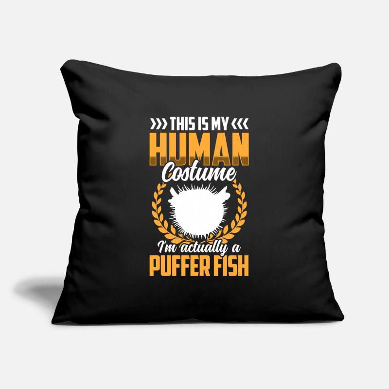 Juste un costume de poisson-globe poisson géant Housse de coussin décorative 45 x 45 cm