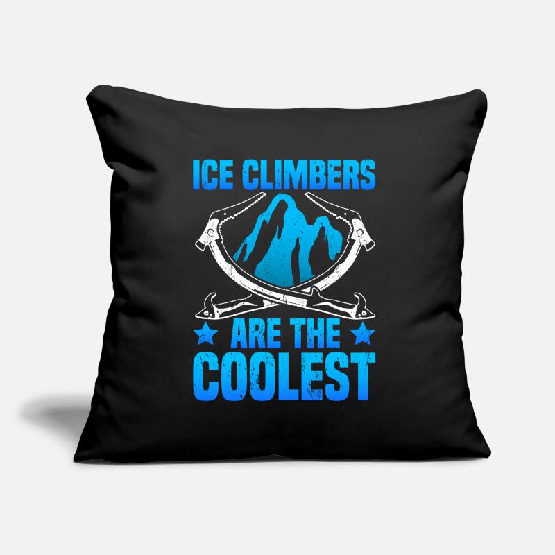 Escalade sur glace Ice Climber Housse de coussin décorative 45 x 45 cm