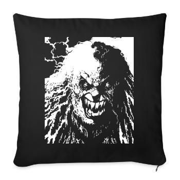 Horror Clown Spooky Halloween Horror Film Evil Cl - Sofa pillowcase 17,3'' x 17,3'' (45 x 45 cm) - black - Front