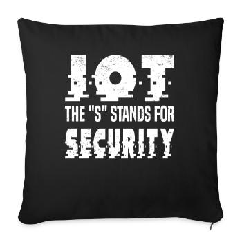 Internet Of Things IOT Programmer Admin IT - Sofa pillowcase 17,3'' x 17,3'' (45 x 45 cm) - black - Front