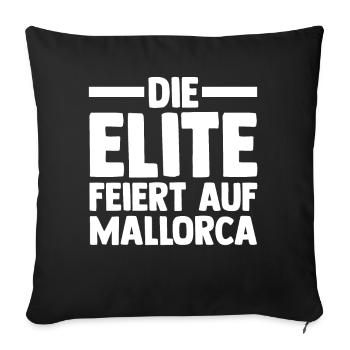 Party Urlaub Mallorca - Sofakissenbezug 45 x 45 cm - Schwarz - Vorne