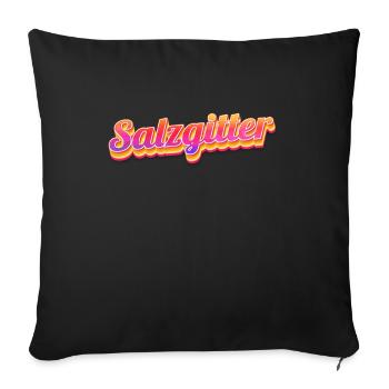 Salzgittererin Salzgitterer Salzgitter - Sofakissenbezug 45 x 45 cm - Schwarz - Vorne