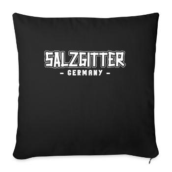 Salzgittererin Salzgitterer Salzgitter - Sofakissenbezug 45 x 45 cm - Schwarz - Vorne