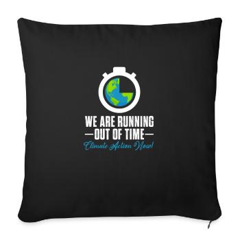 Changement climatique - Housse de coussin décorative 45 x 45 cm - noir - Devant